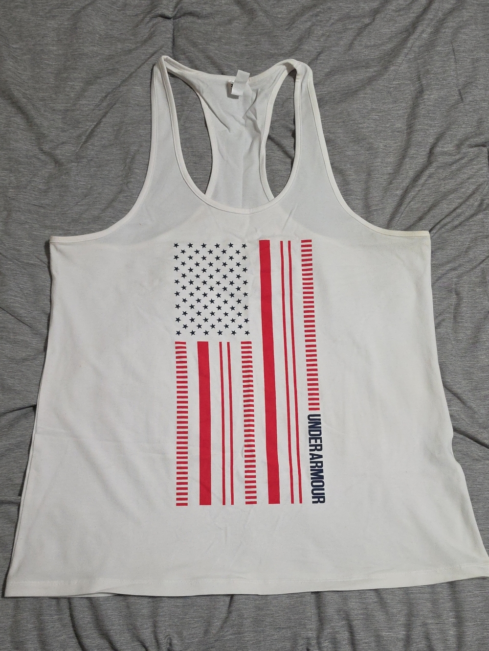 Under Armour Women’s White American Flag Tank